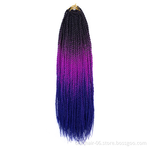 MYZYRbraid Crochet braid 20 inch 20 Roots/pack Grey Synthetic Braiding Hair extension Heat Fiber Bulk Crochet braid